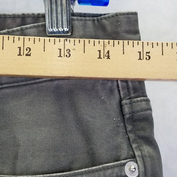 Buck Mason Jeans Maverick Slim Mens Sz 29 12oz Harbor Twill Grey Button Fly Flaw - Picture 15 of 16